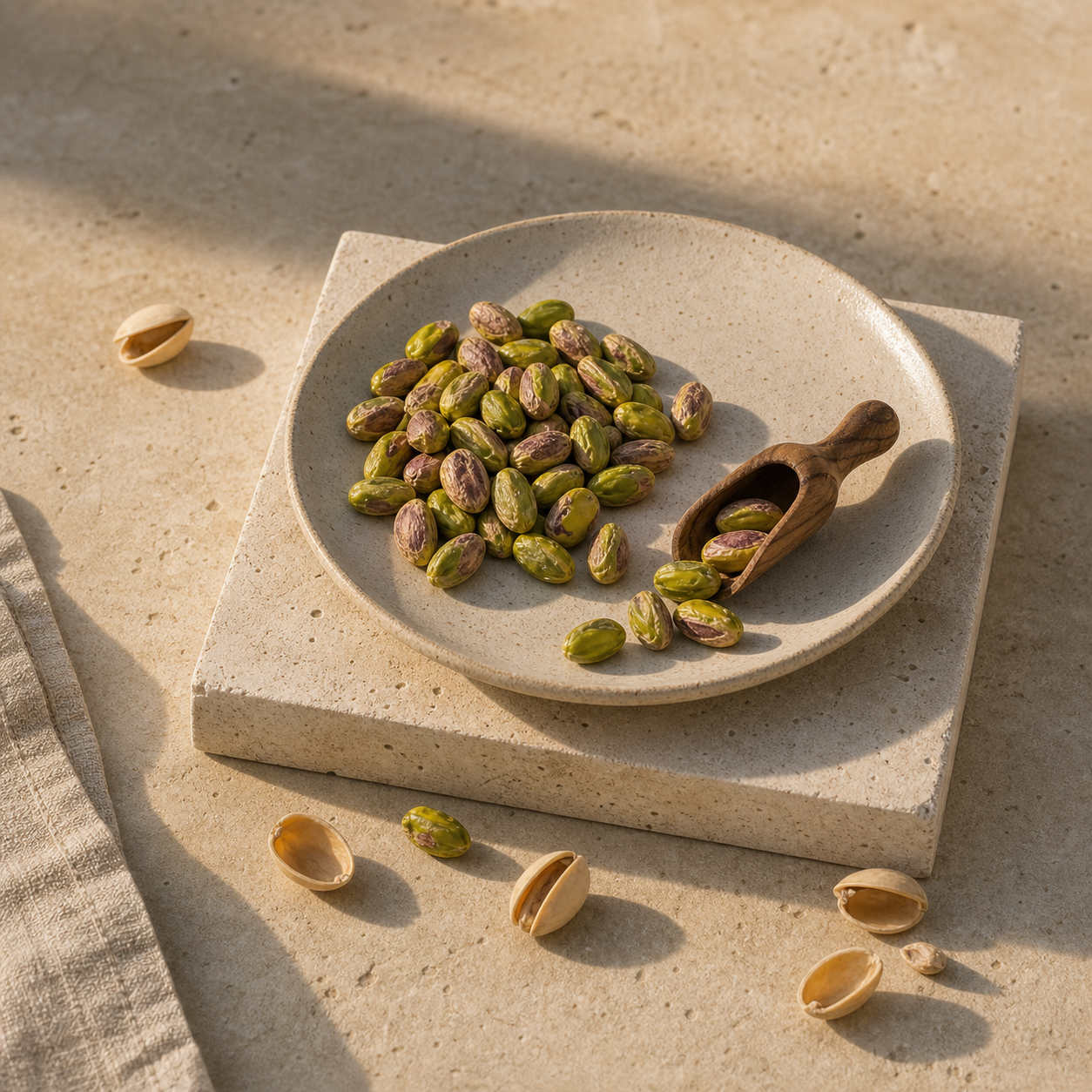 Pistachos listos para disfrutar